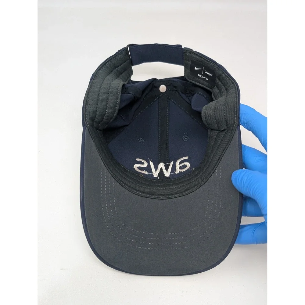 AWS Amazon Web Services Nike Dri-Fit Legacy 91‎ White Golf Hat Cap Navy